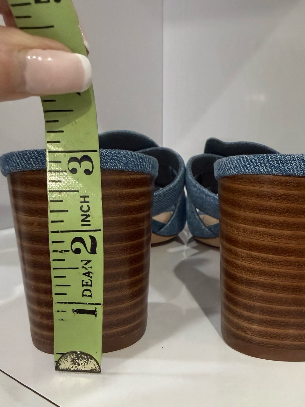 Coach Denim Knot Slide Sandals in Blue - Picture 6 of 6
